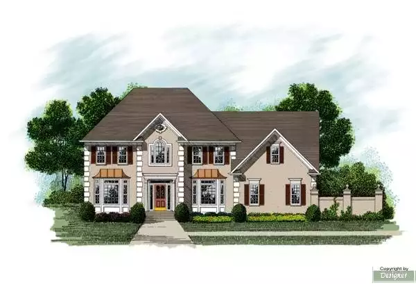 image of large traditional house plan 7630